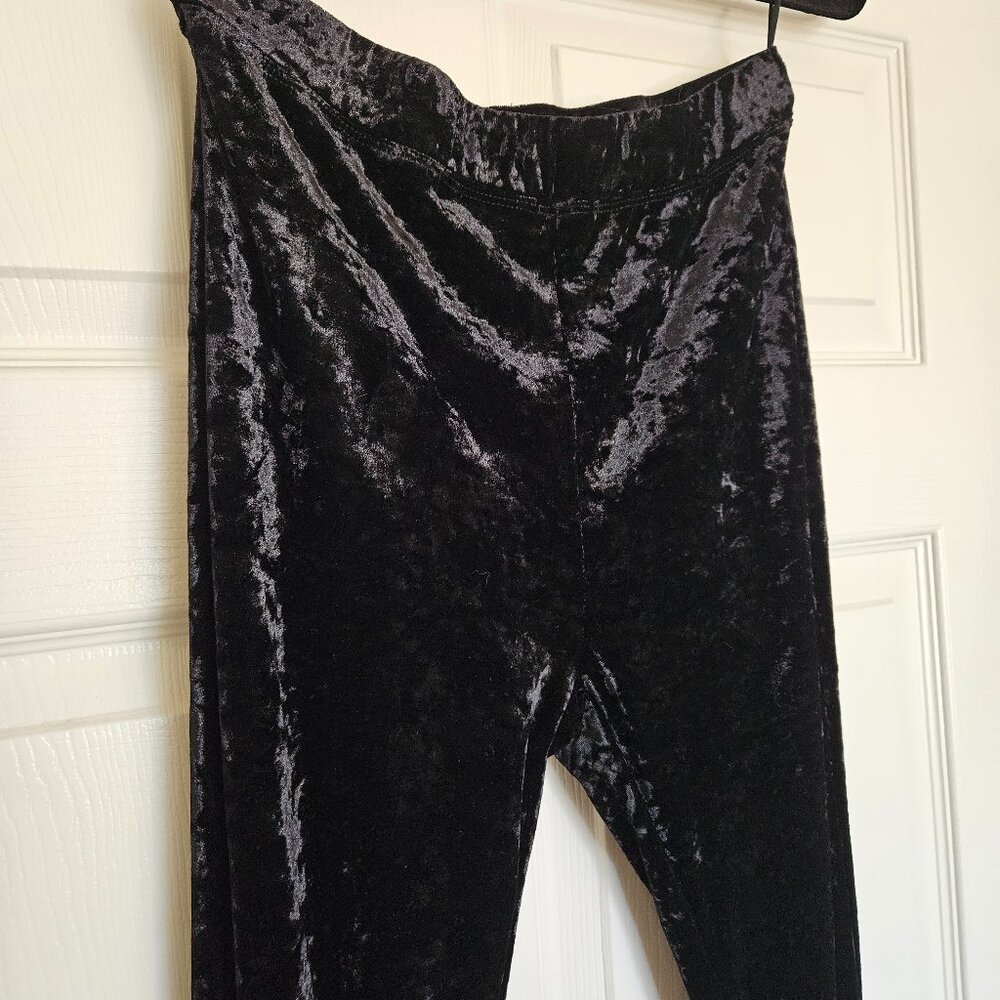 Cotton Candy Black Velvet Pants
